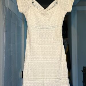 Hollister White Mini Dress